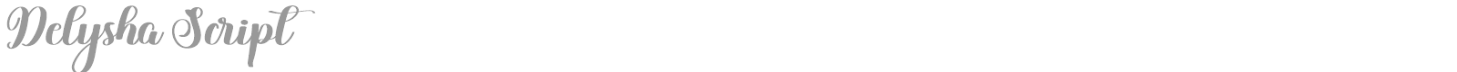 Delysha Script font preview